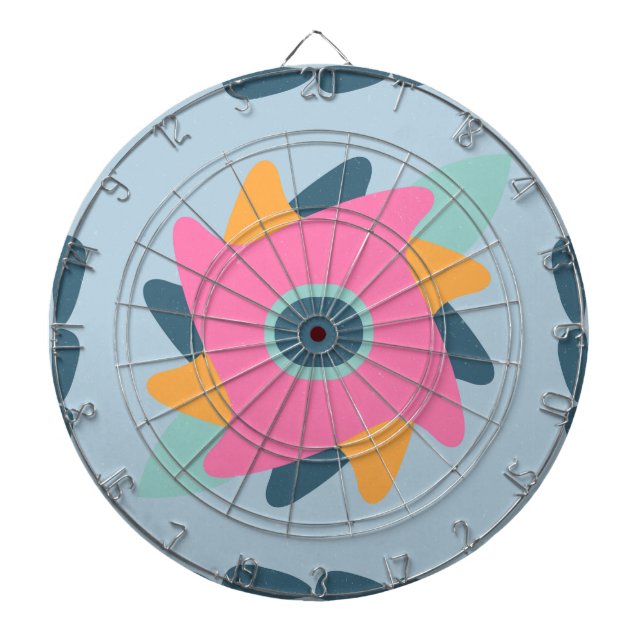 Decorative colourful tile dartboard (Front)