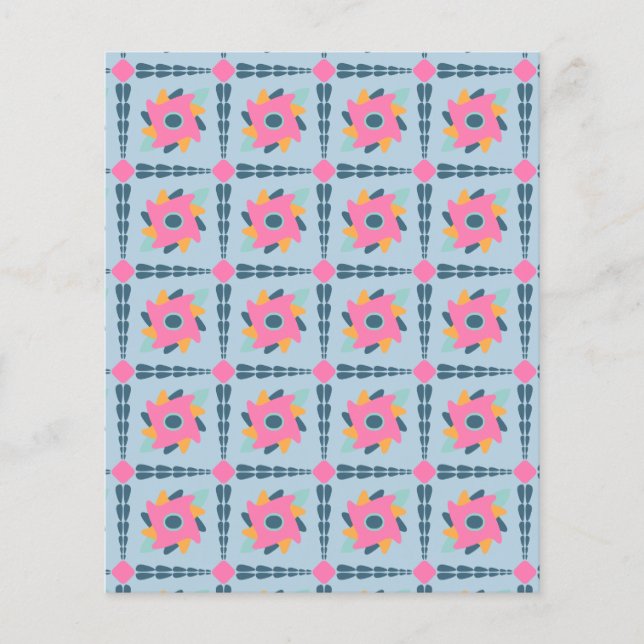 Decorative colourful tile flyer (Front)