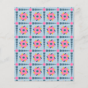 Decorative colourful tile flyer