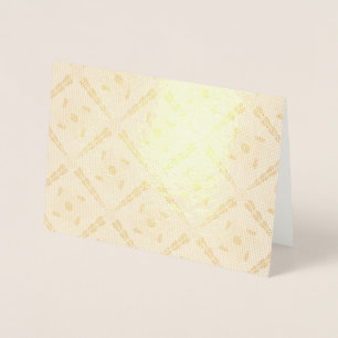 Decorative colourful tile foil card