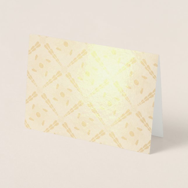 Decorative colourful tile foil card (Front)