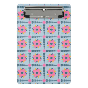 Decorative colourful tile mini clipboard