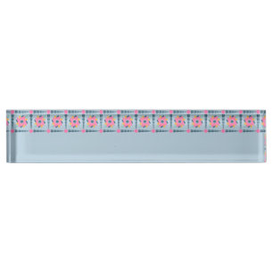 Decorative colourful tile nameplate