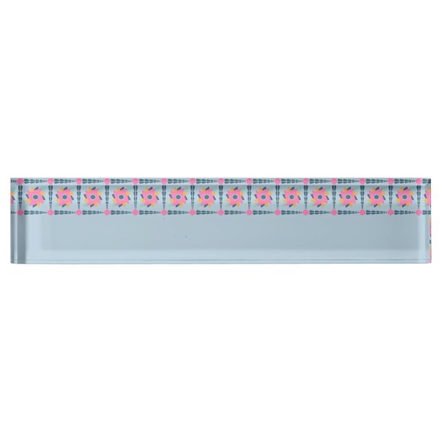 Decorative colourful tile nameplate (Front)
