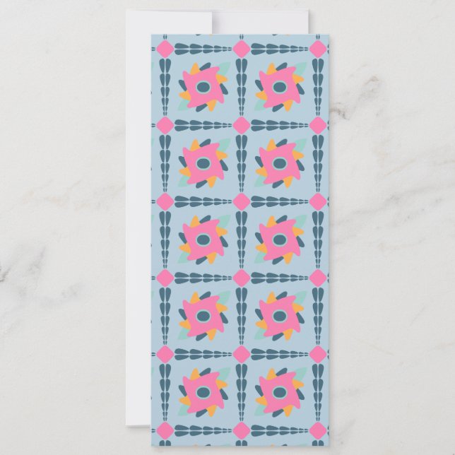 Decorative colourful tile save the date (Front)