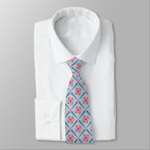 Decorative colourful tile tie