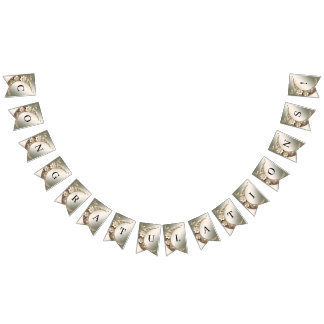 Decorative Crescent Moon Frame Bunting Flag