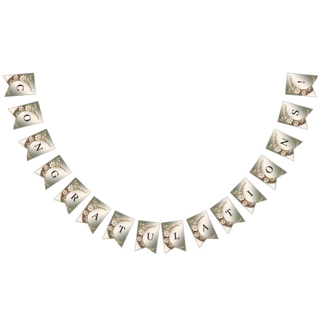 Decorative Crescent Moon Frame Bunting Flag (All)