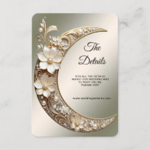 Decorative Crescent Moon Frame Detail Enclosure