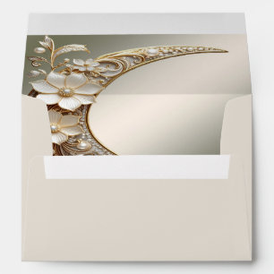 Decorative Crescent Moon Frame Envelope