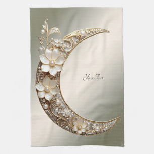 Decorative Crescent Moon Frame Kitchen Towel