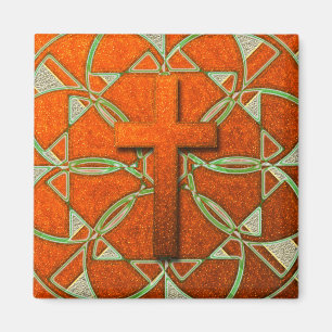 DECORATIVE CROSS MAGNET