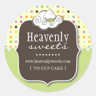 Decorative Cupcake Pastry Chef Stickers