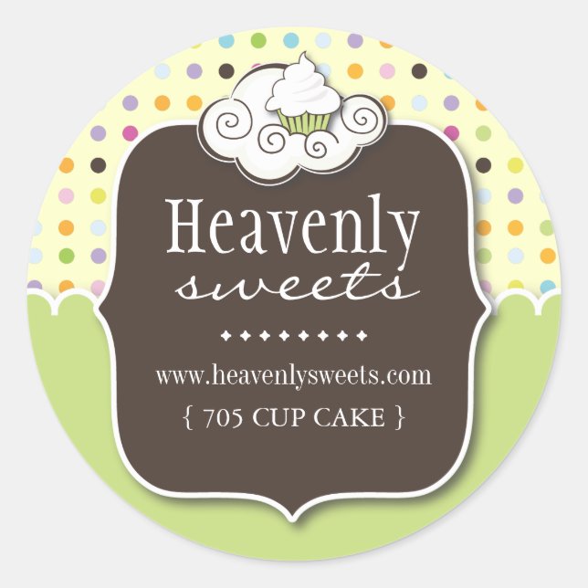 Decorative Cupcake |  Pastry Chef Stickers (Front)