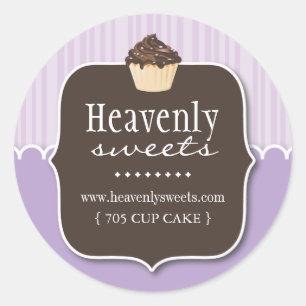 Decorative Cupcake Pastry Chef Stickers