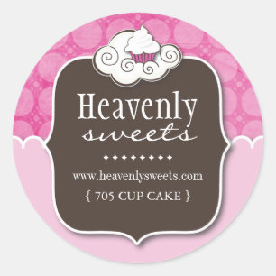 Decorative Cupcake Pastry Chef Stickers