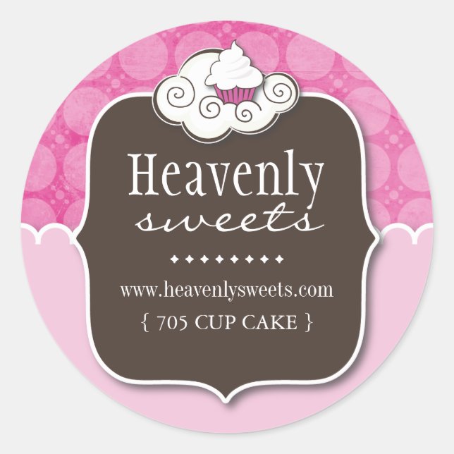 Decorative Cupcake |  Pastry Chef Stickers (Front)