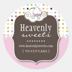 Decorative Cupcake Pastry Chef Stickers