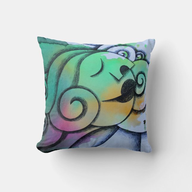 Decorative Cushion Facing the Sun (Front)