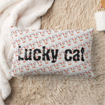 Decorative cushion lucky cat
