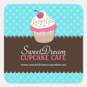 Decorative Cute Cupcake Jar Stickers