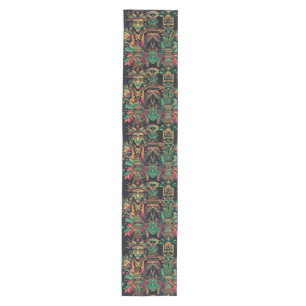 Decorative Cyan "Ancestral Paradigm" Table Runner