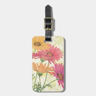 Decorative Daisies Luggage Tag