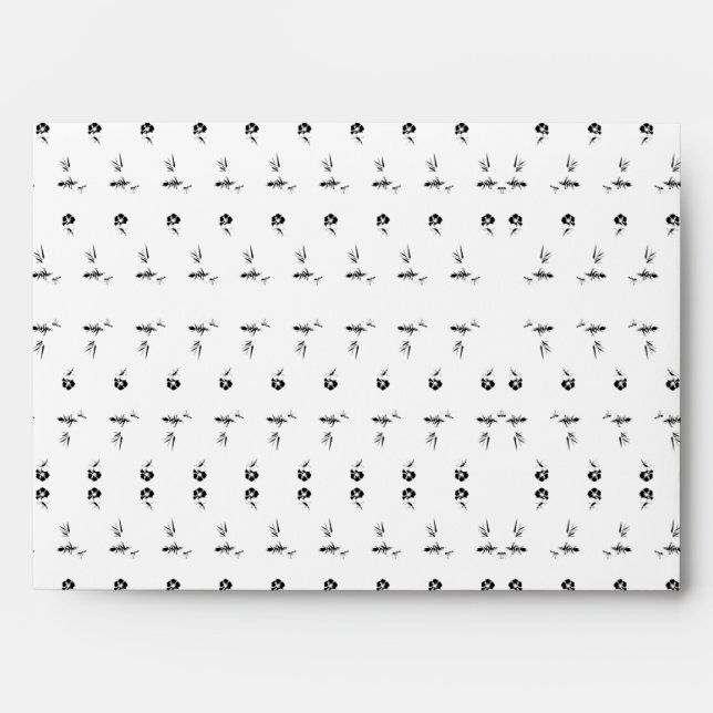 Decorative, Dark Grey, Charcoal Envelope (Front)