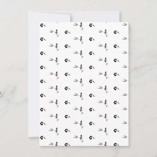 Decorative, Dark Grey, Charcoal Invitation (Front)