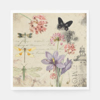 Decorative Decoupage Paper Napkin