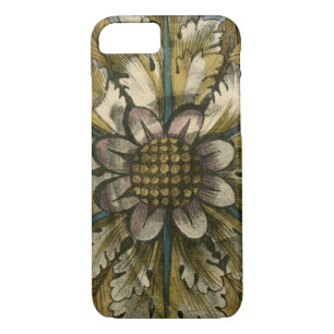 Decorative Demask Rosette on Grey Background Case-Mate iPhone Case