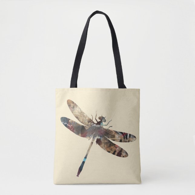  Decorative Dragonfly Tote Bag (Front)