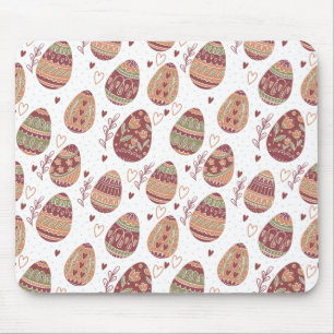 Decorative Easter Eggs Pattern Mousepad