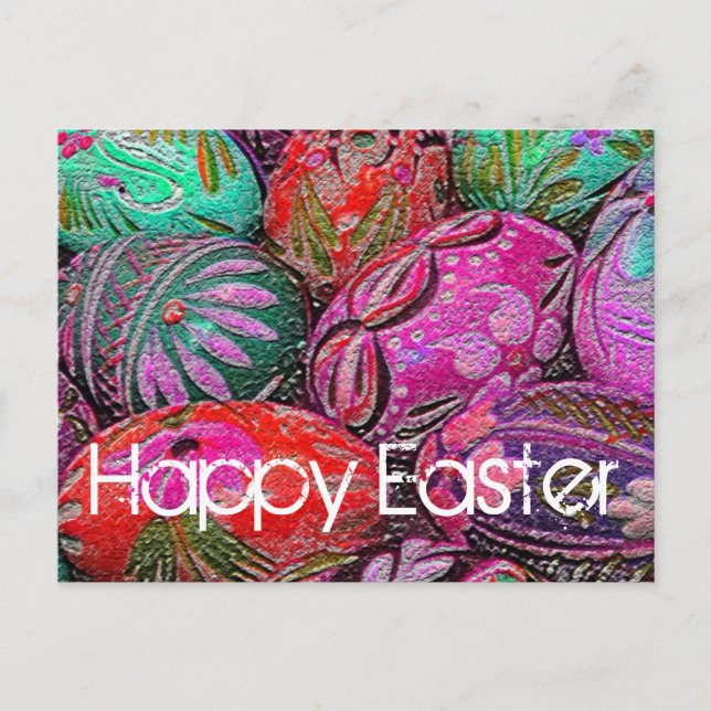 Decorative Easter Eggs Postcard (Front)