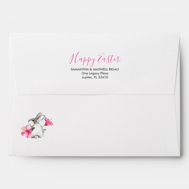 Decorative Easter Envelopes Personalised (Back (Top Flap))