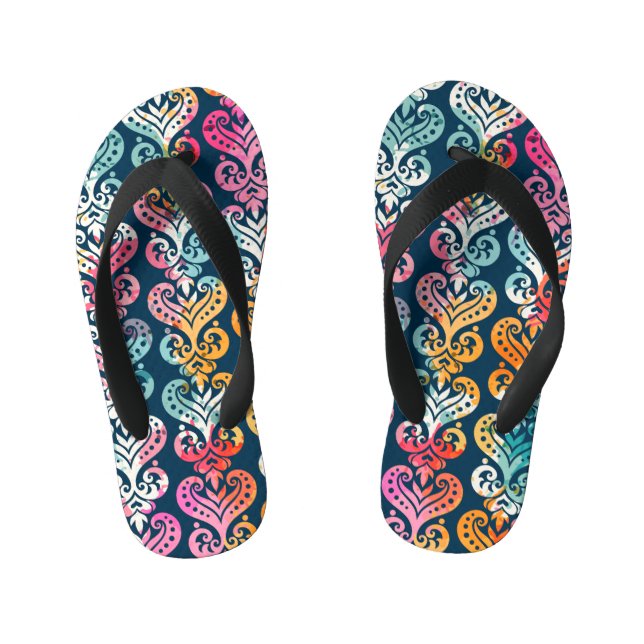 Decorative elements, versatile pattern design. kid's jandals (Footbed)