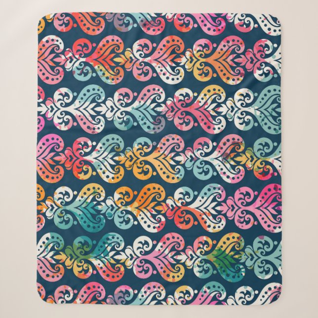 Decorative elements, versatile pattern design. sherpa blanket (Front)