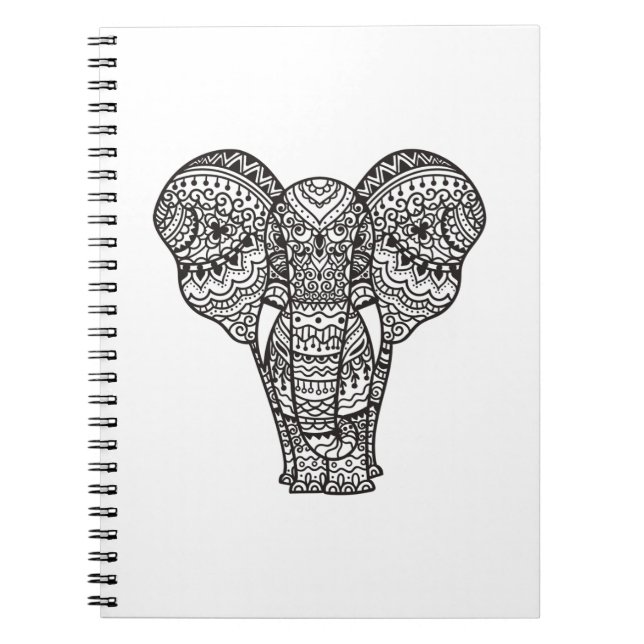 Decorative Elephant Style Notebook (Front)
