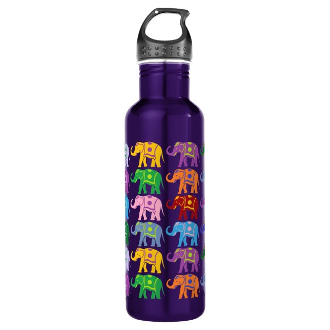 Decorative Elephants 710 Ml Water Bottle (Front)