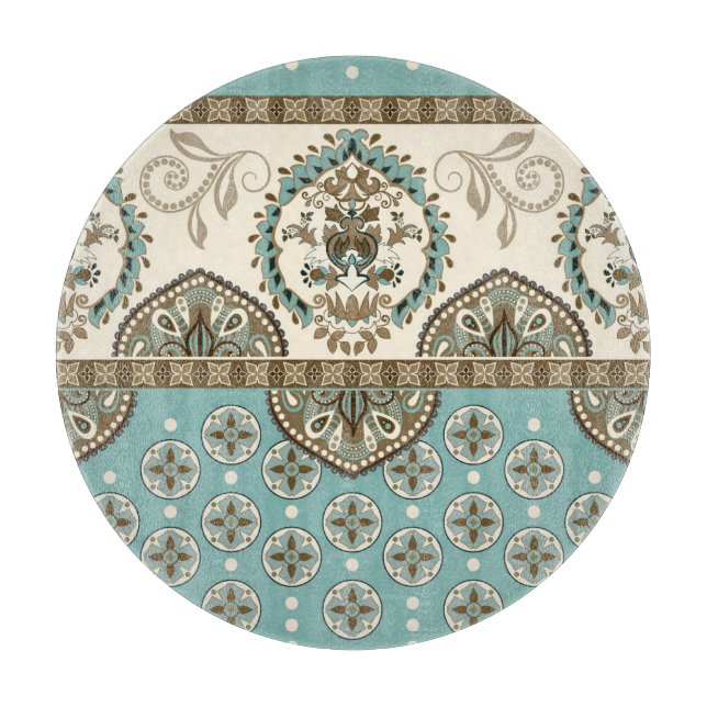 Decorative Ethnic Moroccan Style Border Cutting Board (Front)