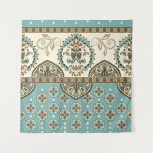 Decorative Ethnic Moroccan Style Border Tapestry