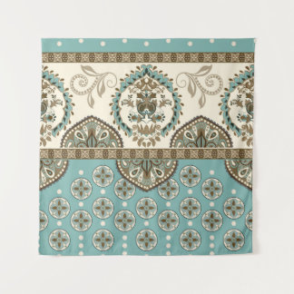Decorative Ethnic Moroccan Style Border Tapestry