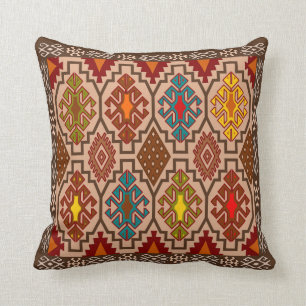 Decorative ethnic style, folk art cushion