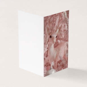 Decorative Fairy Pink Holiday Deer 