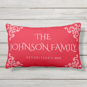 Decorative Family Personalised Pillow