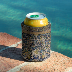 Decorative Floral Carpet Pattern Can Cooler