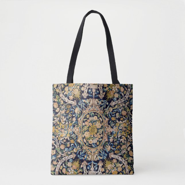 Decorative Floral Carpet Pattern Tote Bag (Front)