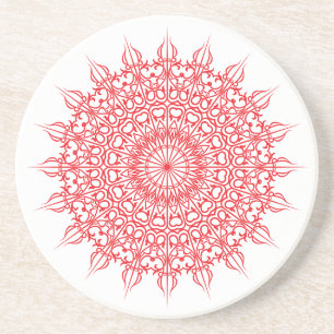 Decorative Floral Flourish Coaster