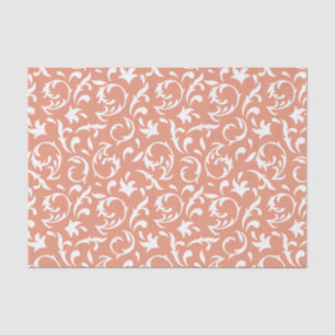 Decorative Floral in White Tissue Paper