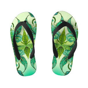 Decorative Floral Kid's Jandals